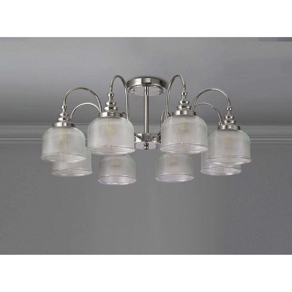 NL86079 Sakkas 8 Light Pendant/Ceiling Light Polished Nickel
