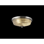 NL86089 Sakkas 2 Light Flush Ceiling Light Polished Nickel