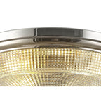 NL86089 Sakkas 2 Light Flush Ceiling Light Polished Nickel