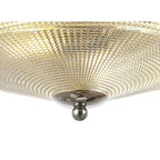 NL86089 Sakkas 2 Light Flush Ceiling Light Polished Nickel