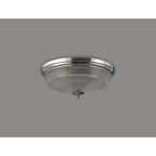 NL86089 Sakkas 2 Light Flush Ceiling Light Polished Nickel