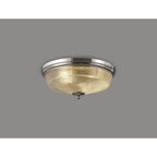 NL86089 Sakkas 2 Light Flush Ceiling Light Polished Nickel