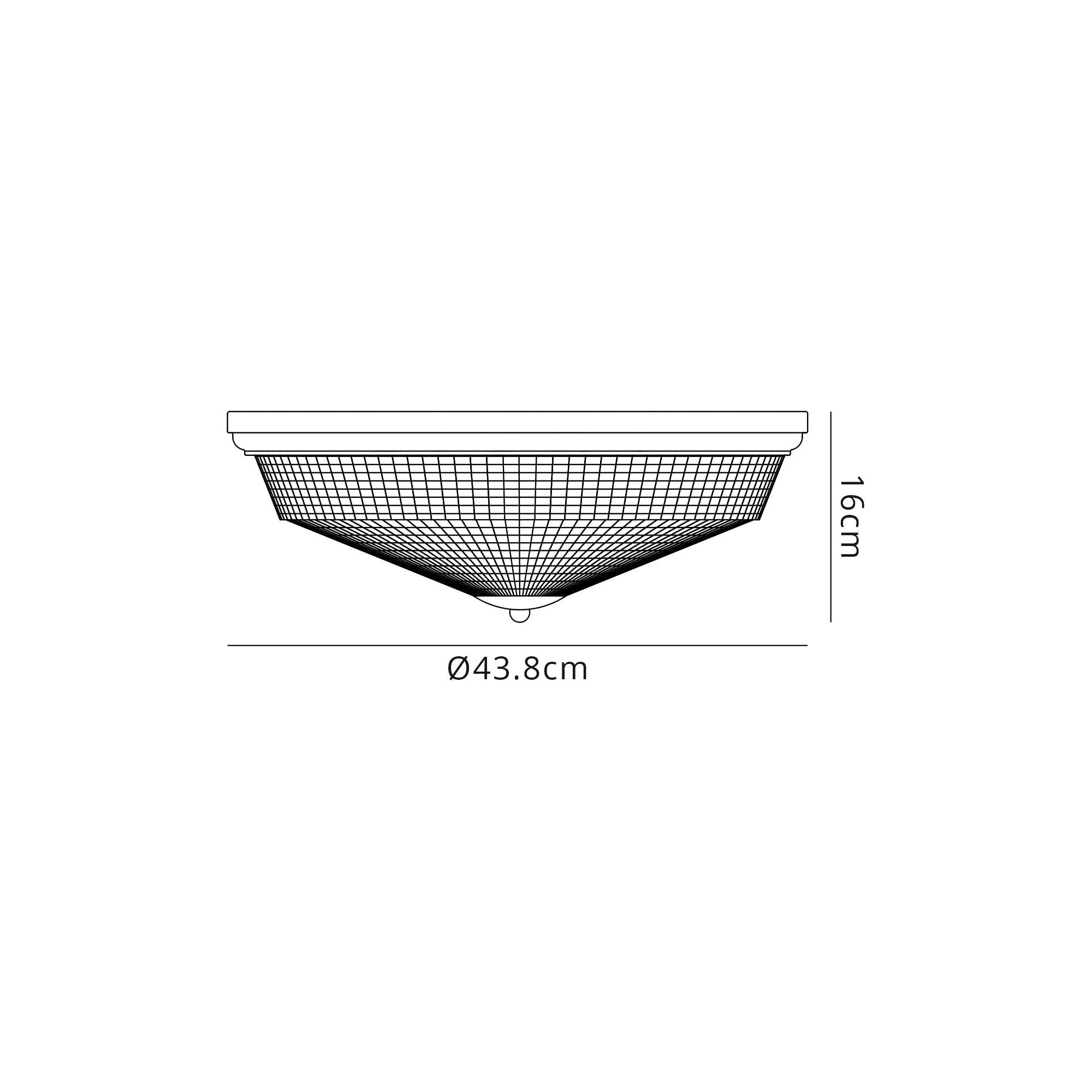 NL86099 Sakkas 3 Light Flush Ceiling Light Polished Nickel