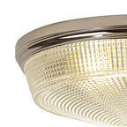 NL86099 Sakkas 3 Light Flush Ceiling Light Polished Nickel