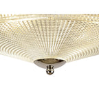 NL86099 Sakkas 3 Light Flush Ceiling Light Polished Nickel