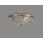 NL86099 Sakkas 3 Light Flush Ceiling Light Polished Nickel