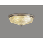 NL86099 Sakkas 3 Light Flush Ceiling Light Polished Nickel