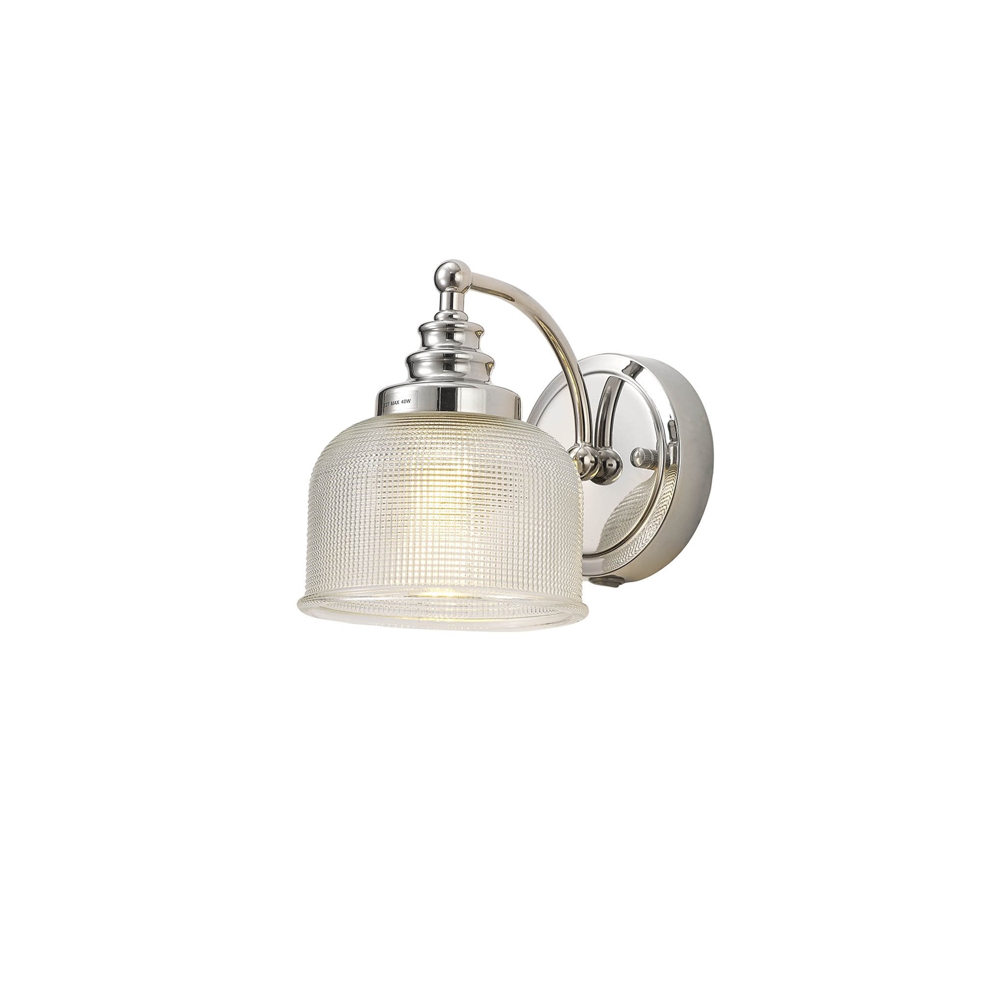 NL86109 Sakkas 1 Light Wall Light Polished Nickel