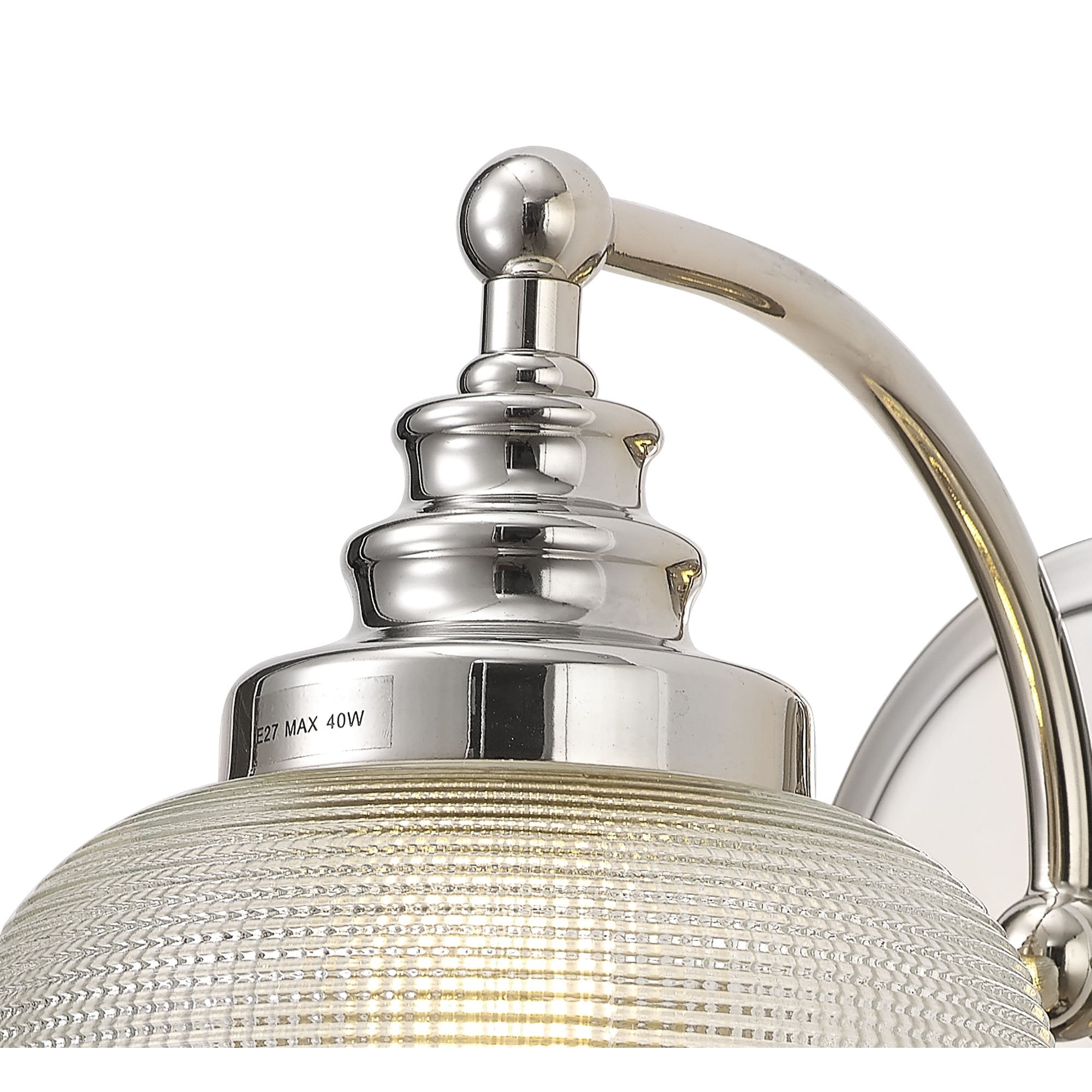 NL86109 Sakkas 1 Light Wall Light Polished Nickel