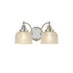 NL86119 Sakkas 2 Light Wall Light Polished Nickel
