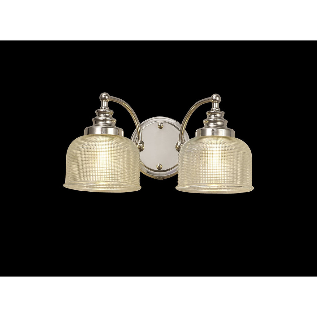 NL86119 Sakkas 2 Light Wall Light Polished Nickel