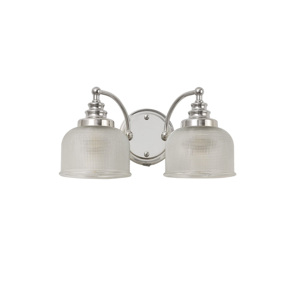 NL86119 Sakkas 2 Light Wall Light Polished Nickel