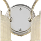 NL86119 Sakkas 2 Light Wall Light Polished Nickel