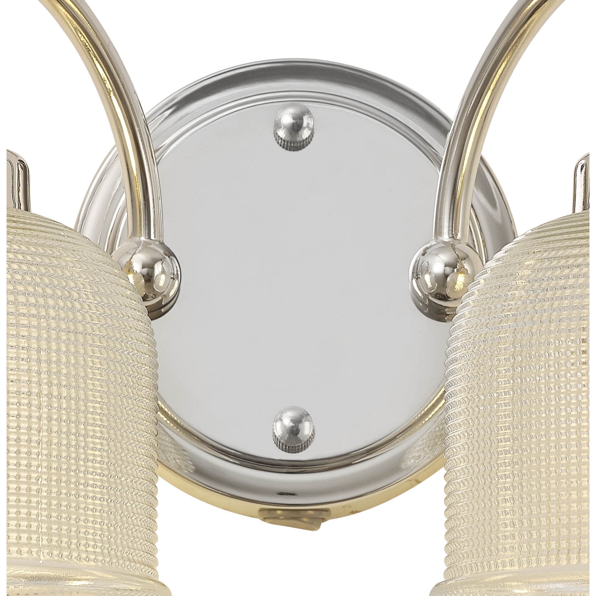 NL86119 Sakkas 2 Light Wall Light Polished Nickel