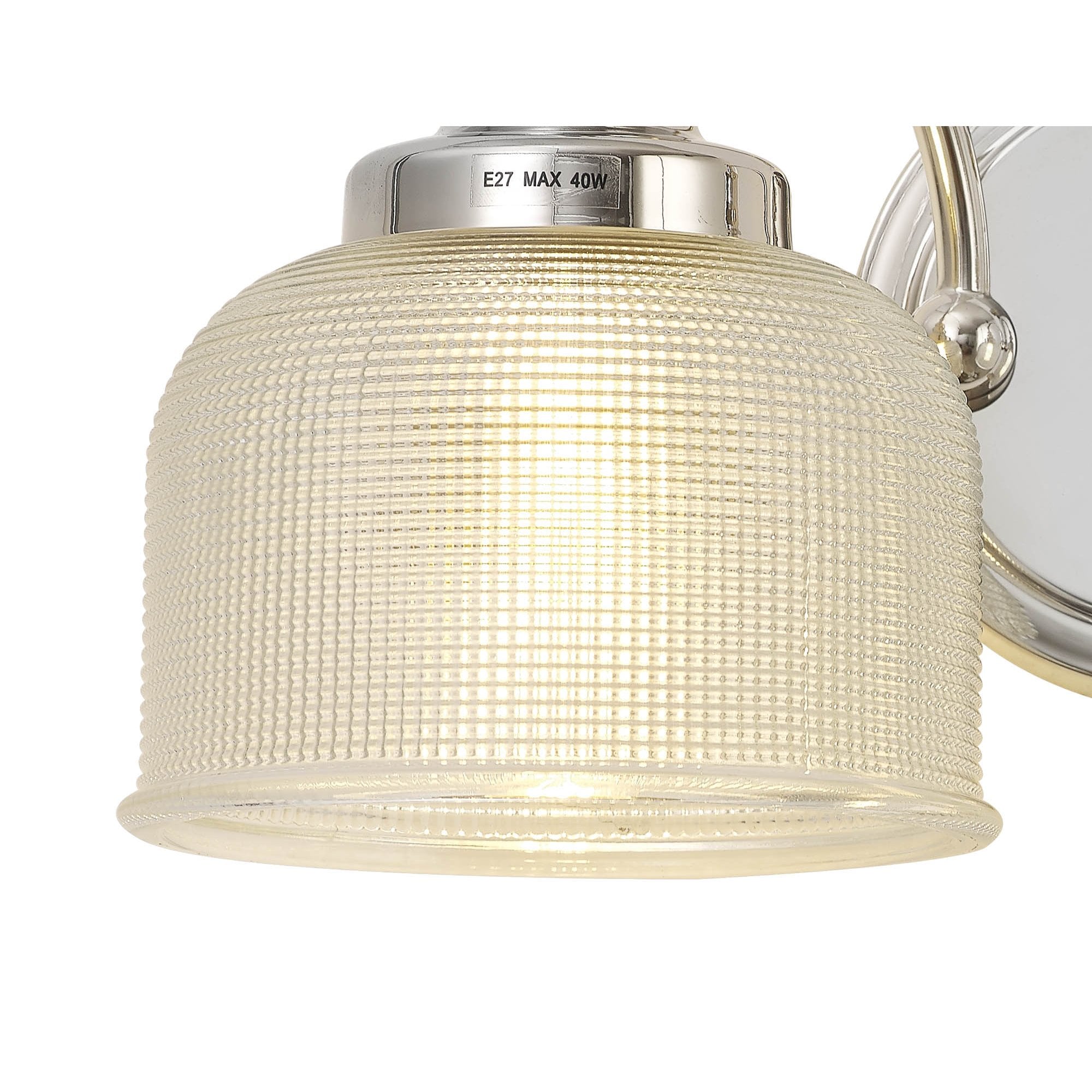 NL86119 Sakkas 2 Light Wall Light Polished Nickel