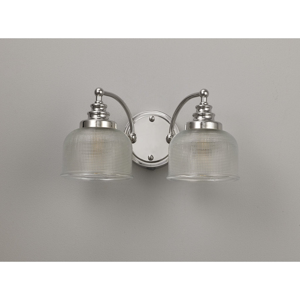 NL86119 Sakkas 2 Light Wall Light Polished Nickel