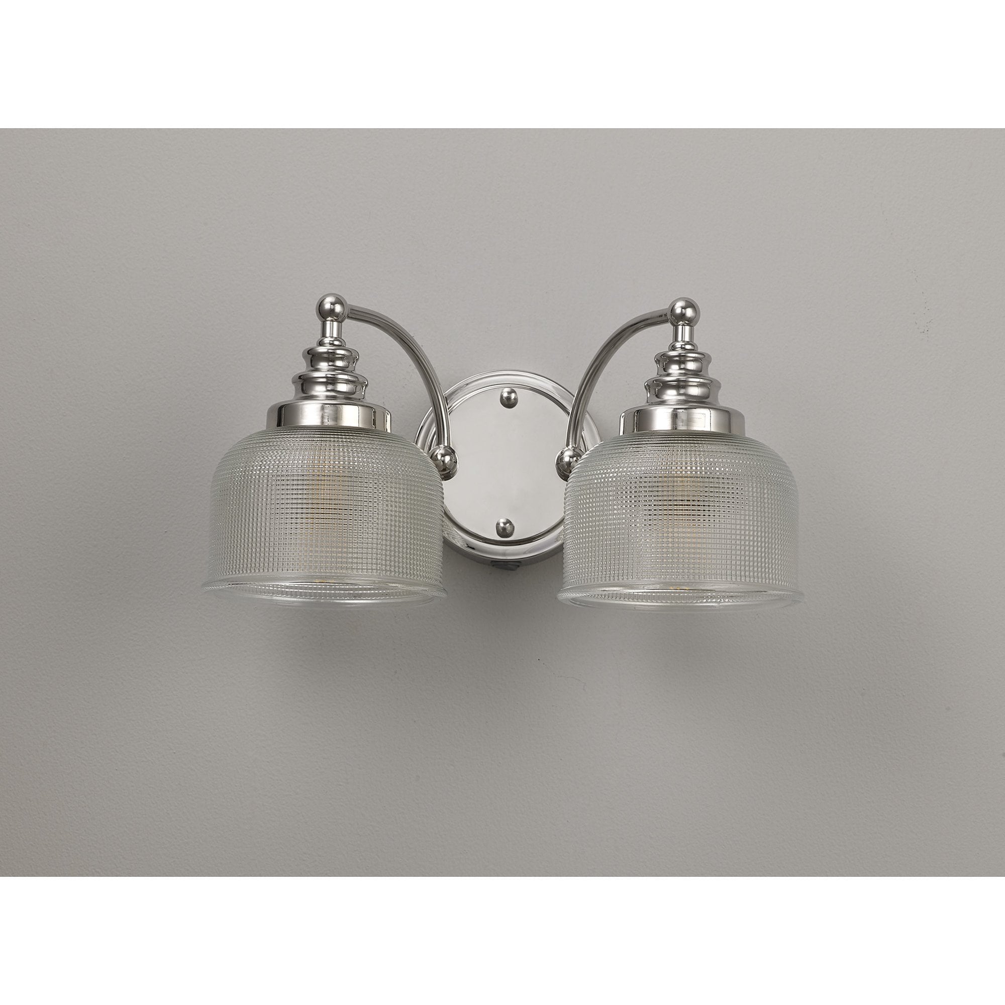 NL86119 Sakkas 2 Light Wall Light Polished Nickel