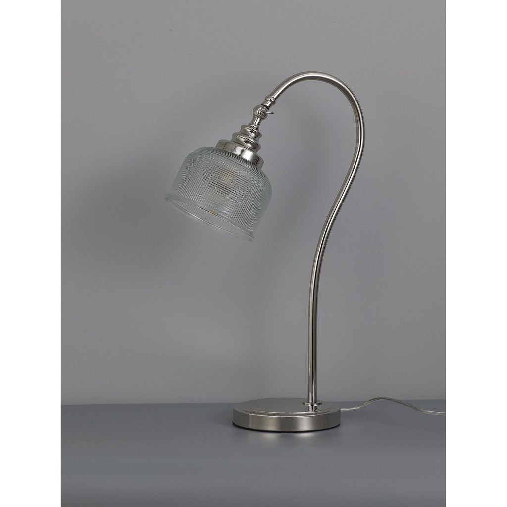 NL86129 Sakkas 1 Light Table Lamp Polished Nickel
