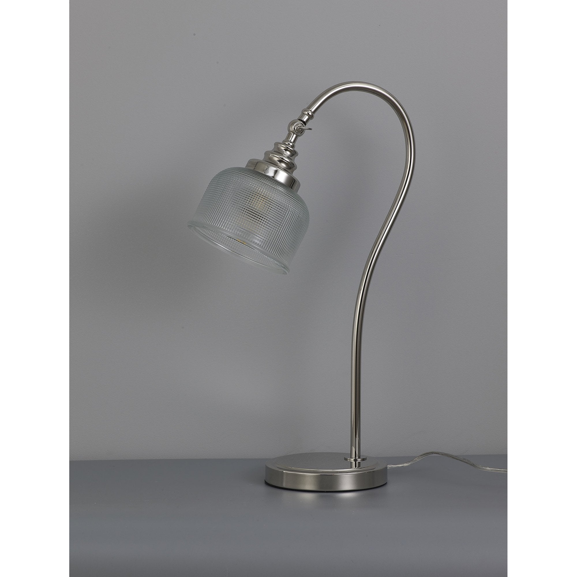 NL86129 Sakkas 1 Light Table Lamp Polished Nickel