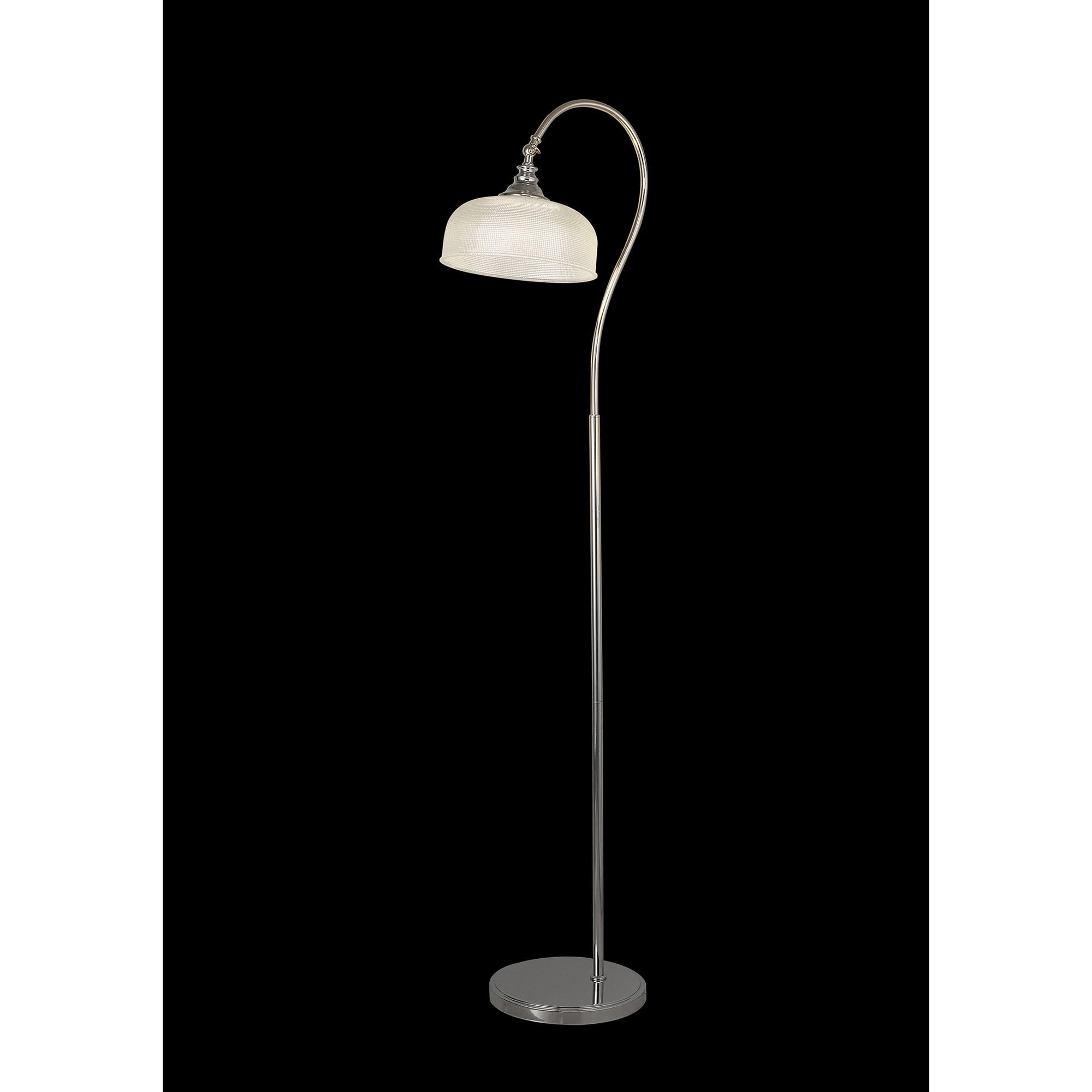 NL86139 Sakkas 1 Light Floor Lamp Polished Nickel