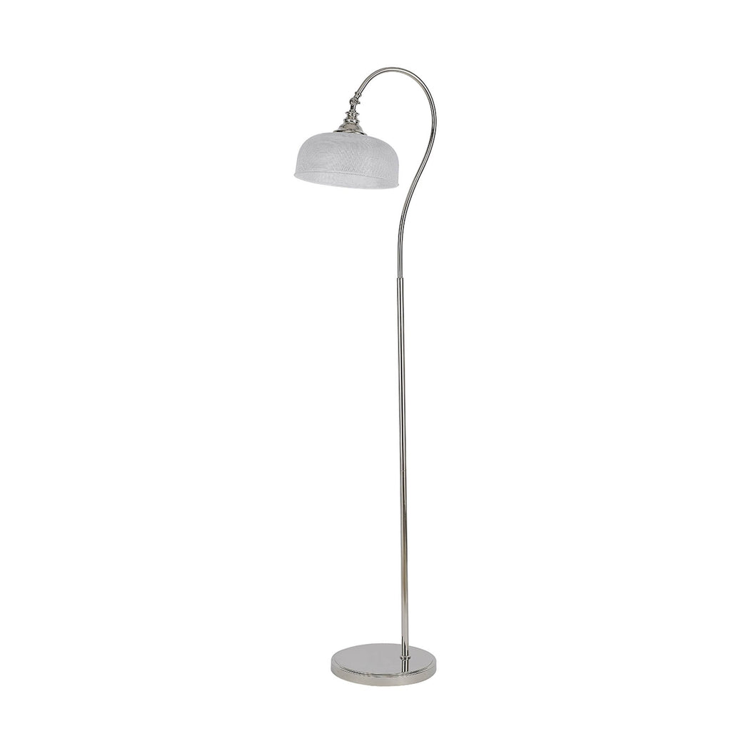 NL86139 Sakkas 1 Light Floor Lamp Polished Nickel