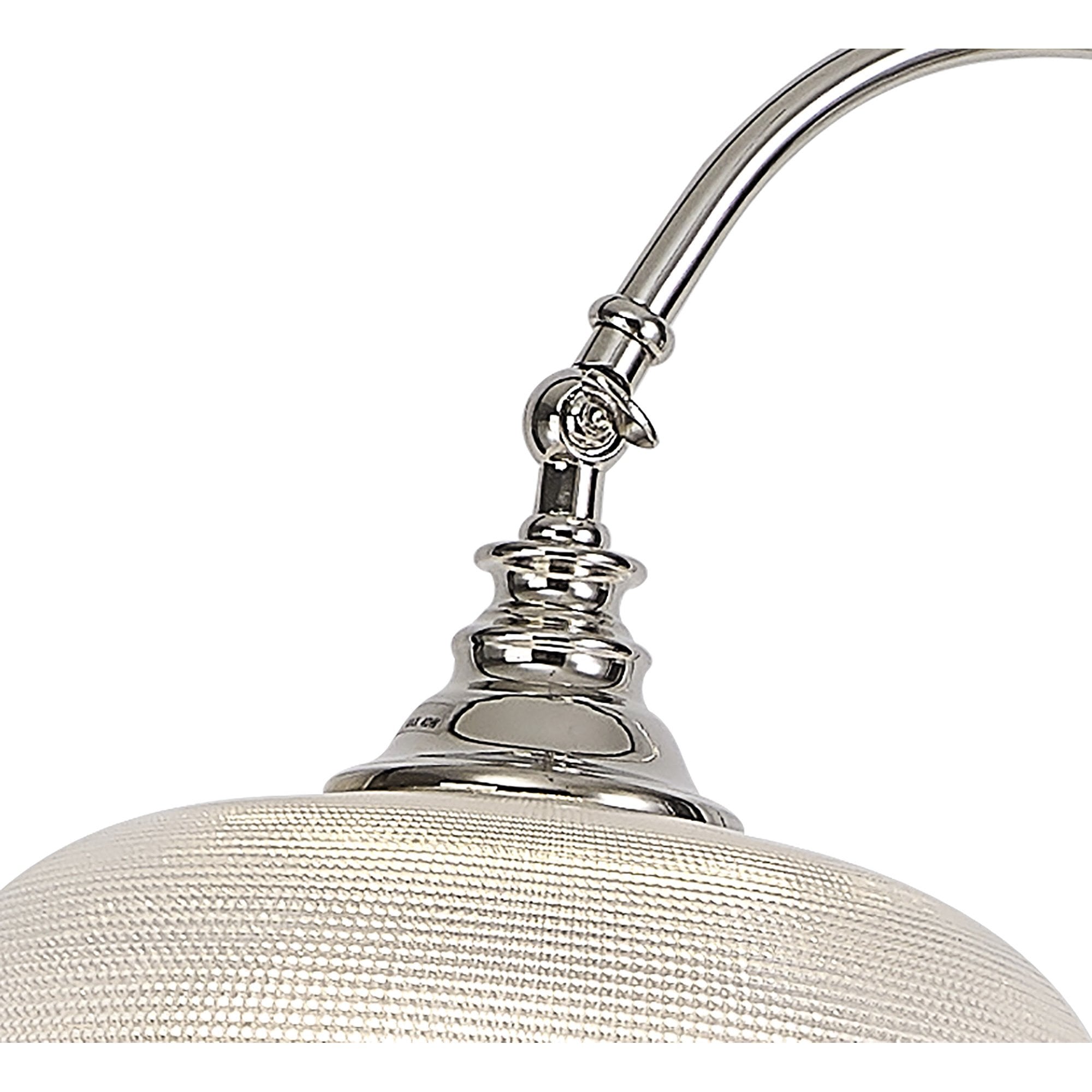 NL86139 Sakkas 1 Light Floor Lamp Polished Nickel