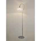 NL86139 Sakkas 1 Light Floor Lamp Polished Nickel