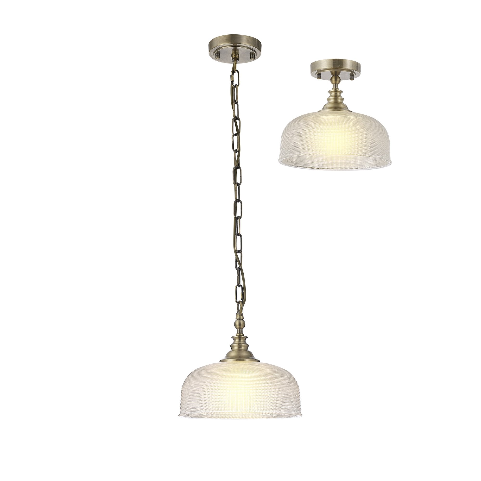 NL86149 Sakkas 1 Light Pendant/Ceiling Light Antique Brass