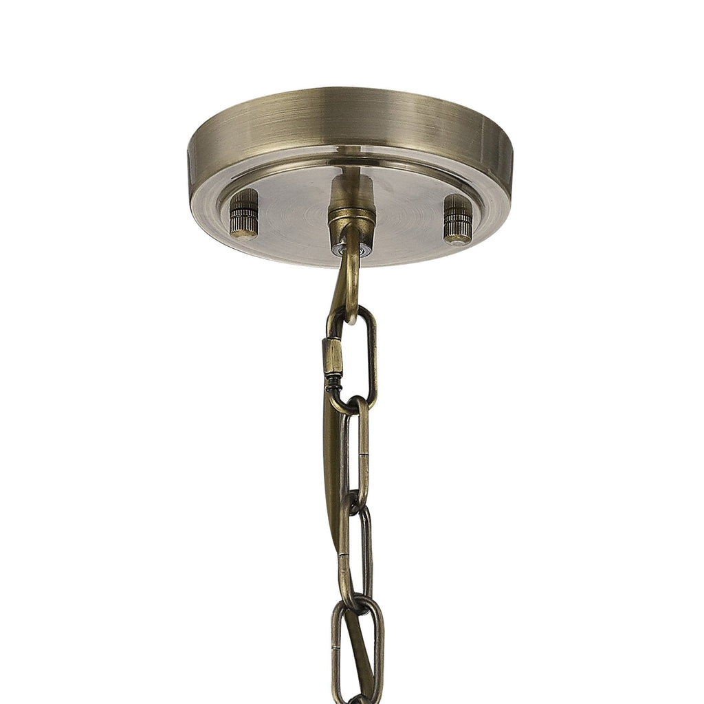 NL86149 Sakkas 1 Light Pendant/Ceiling Light Antique Brass