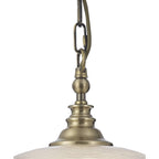 NL86149 Sakkas 1 Light Pendant/Ceiling Light Antique Brass