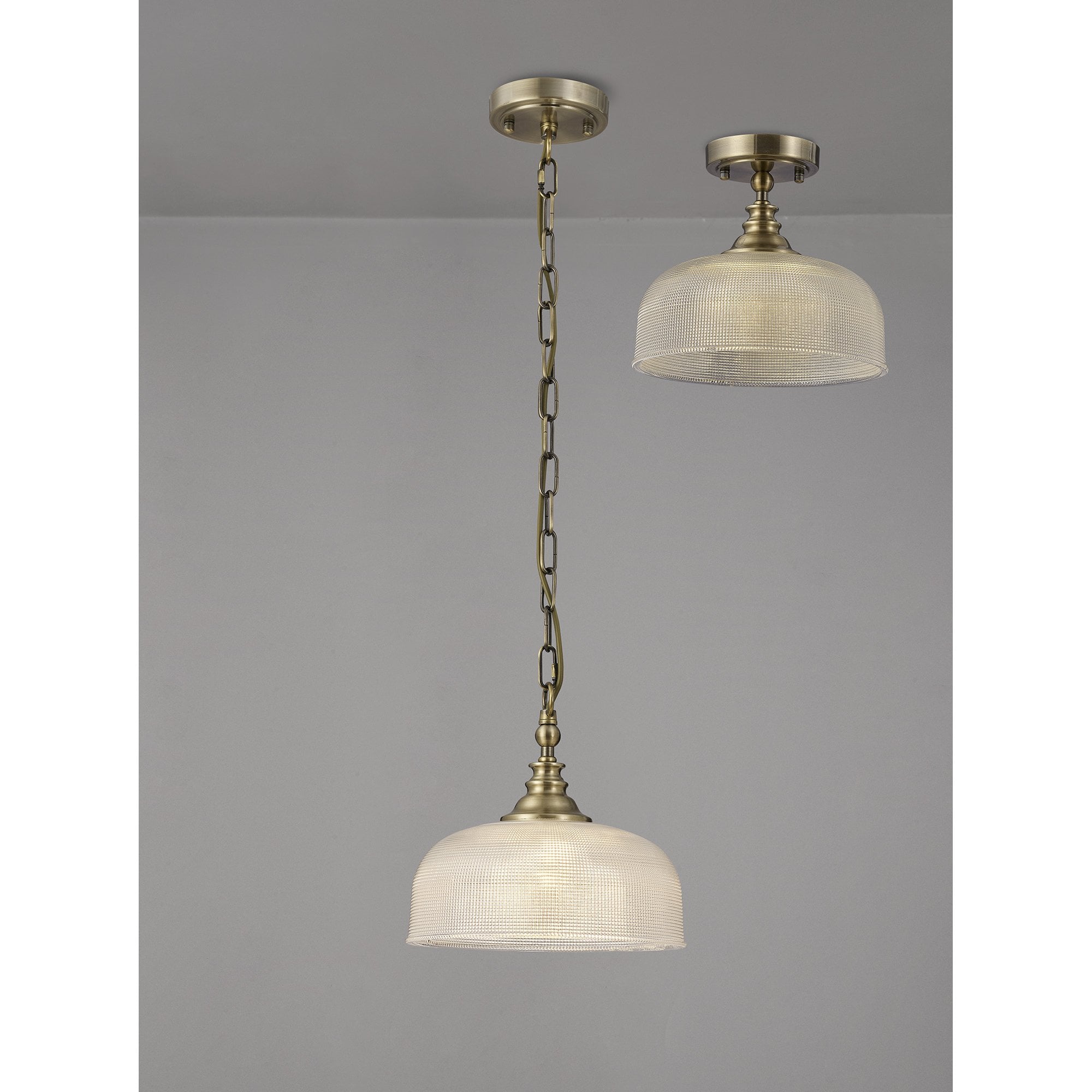 NL86149 Sakkas 1 Light Pendant/Ceiling Light Antique Brass