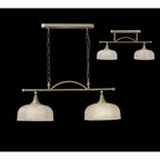 NL86159 Sakkas 2 Light Pendant/Ceiling Light Antique Brass