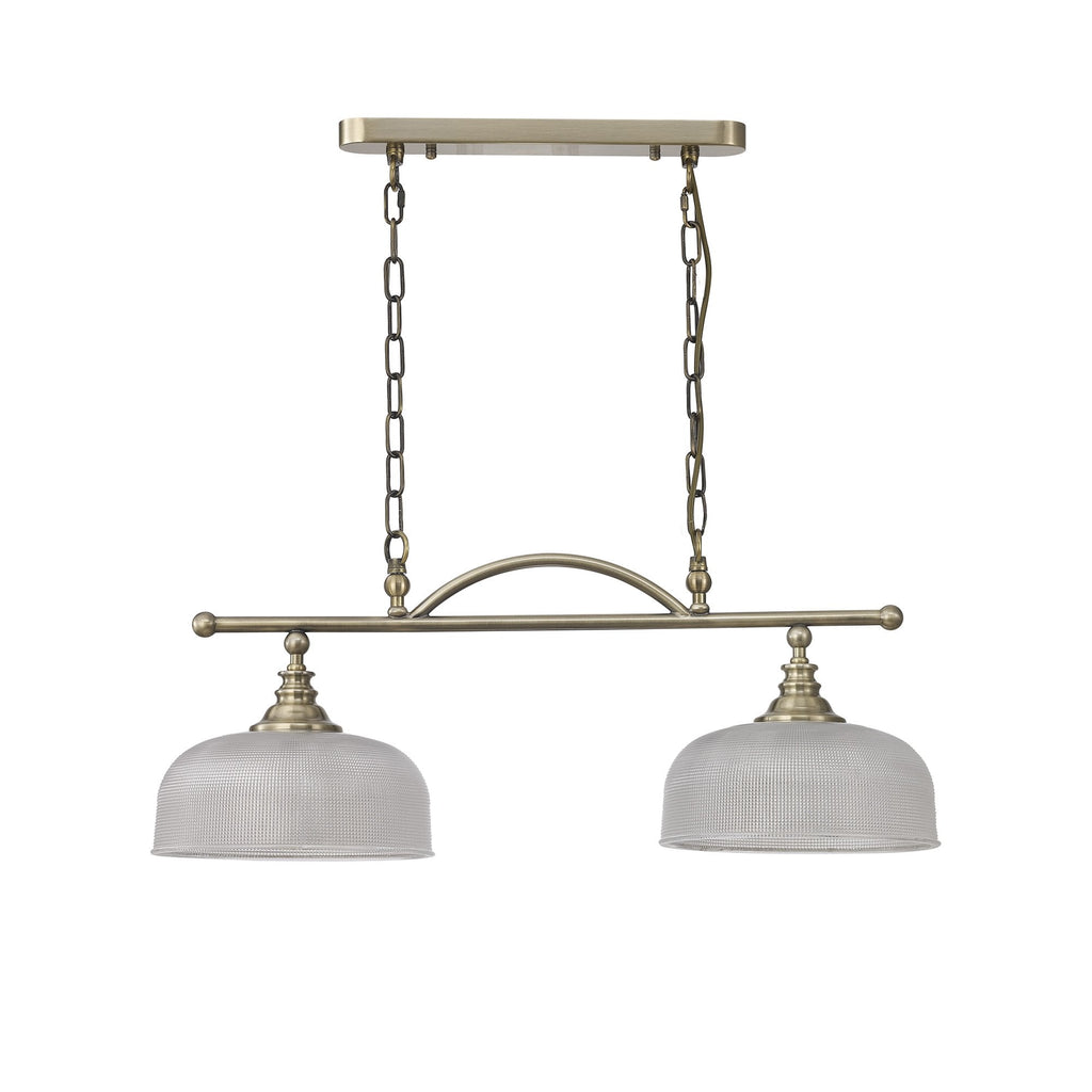 NL86159 Sakkas 2 Light Pendant/Ceiling Light Antique Brass