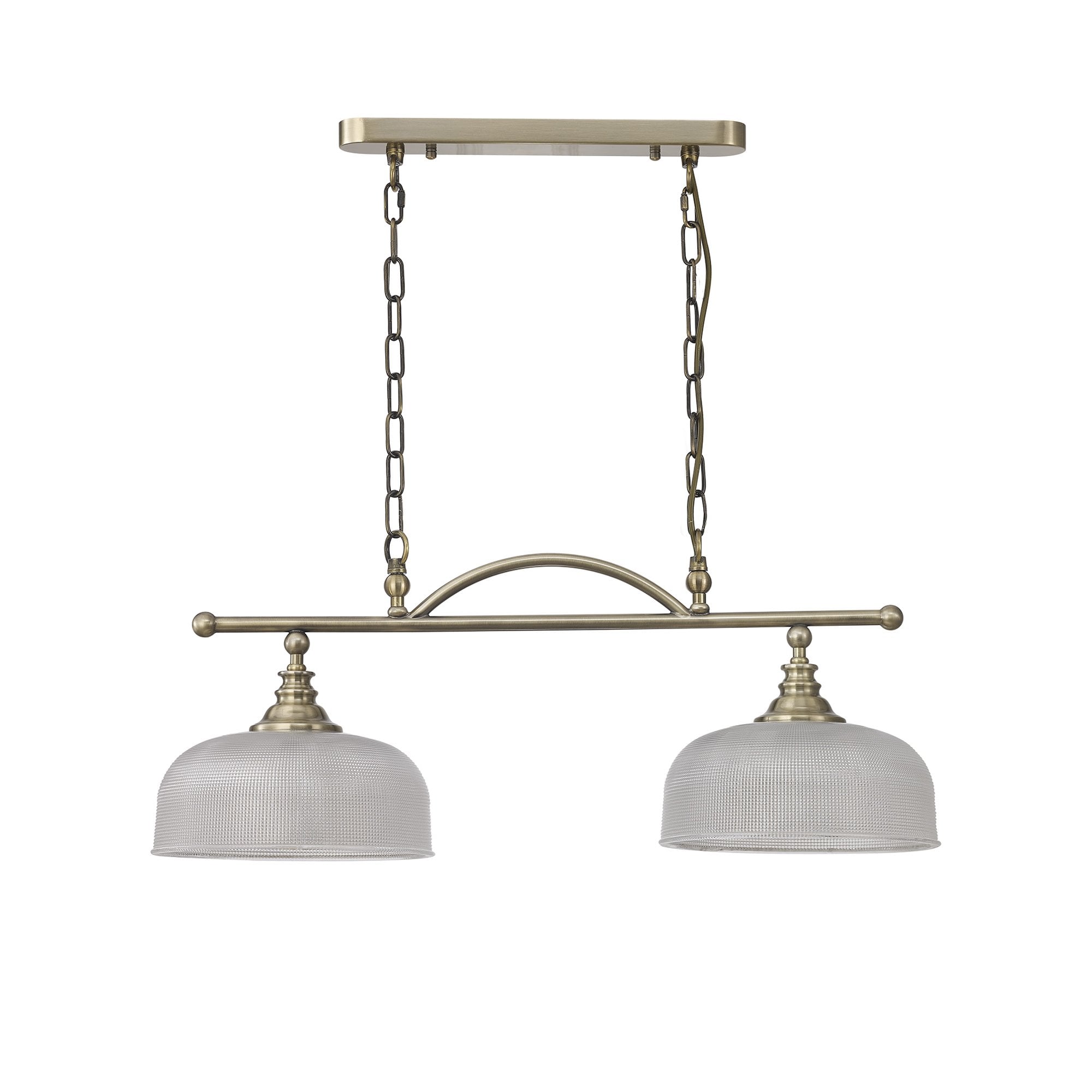 NL86159 Sakkas 2 Light Pendant/Ceiling Light Antique Brass