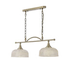 NL86159 Sakkas 2 Light Pendant/Ceiling Light Antique Brass