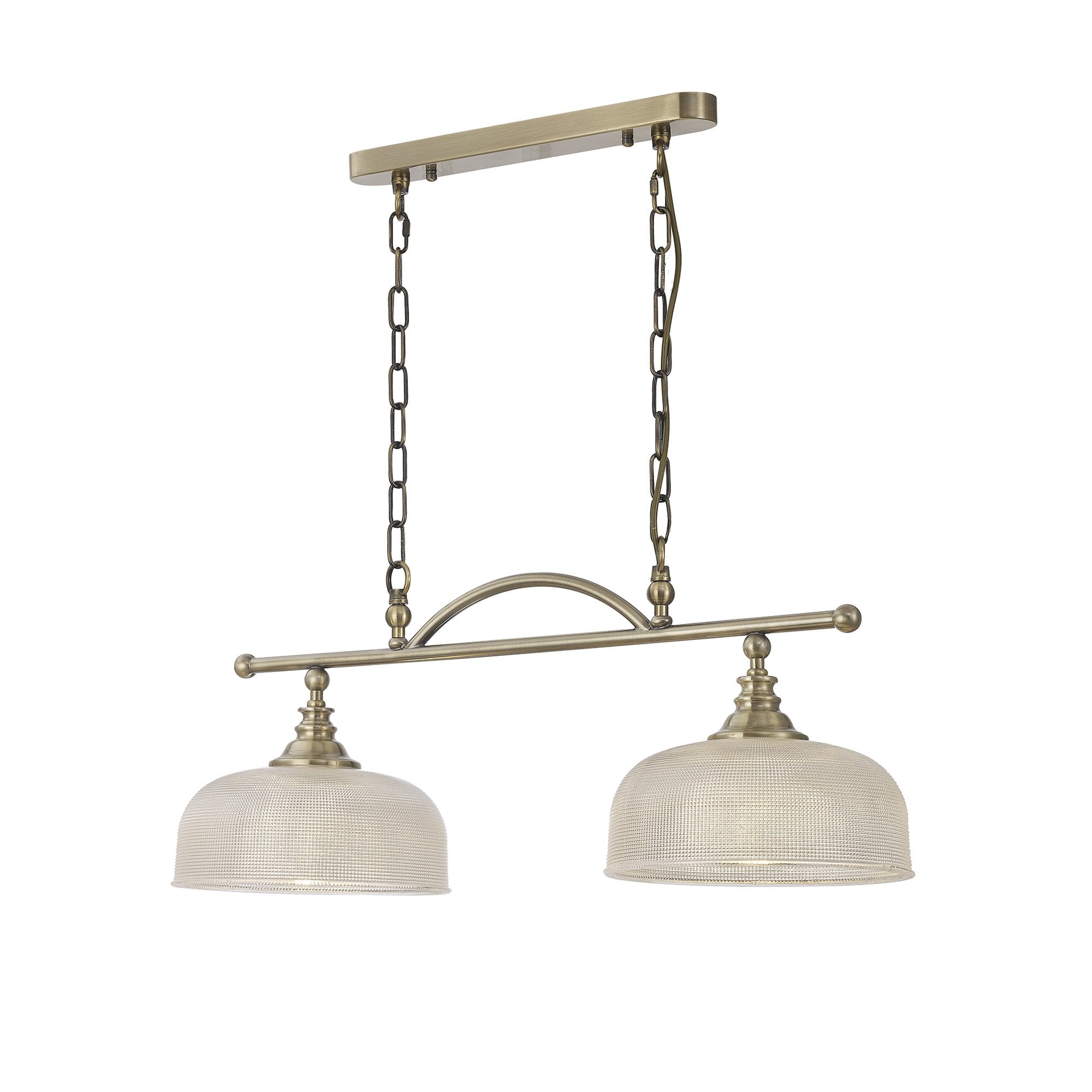 NL86159 Sakkas 2 Light Pendant/Ceiling Light Antique Brass