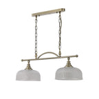 NL86159 Sakkas 2 Light Pendant/Ceiling Light Antique Brass