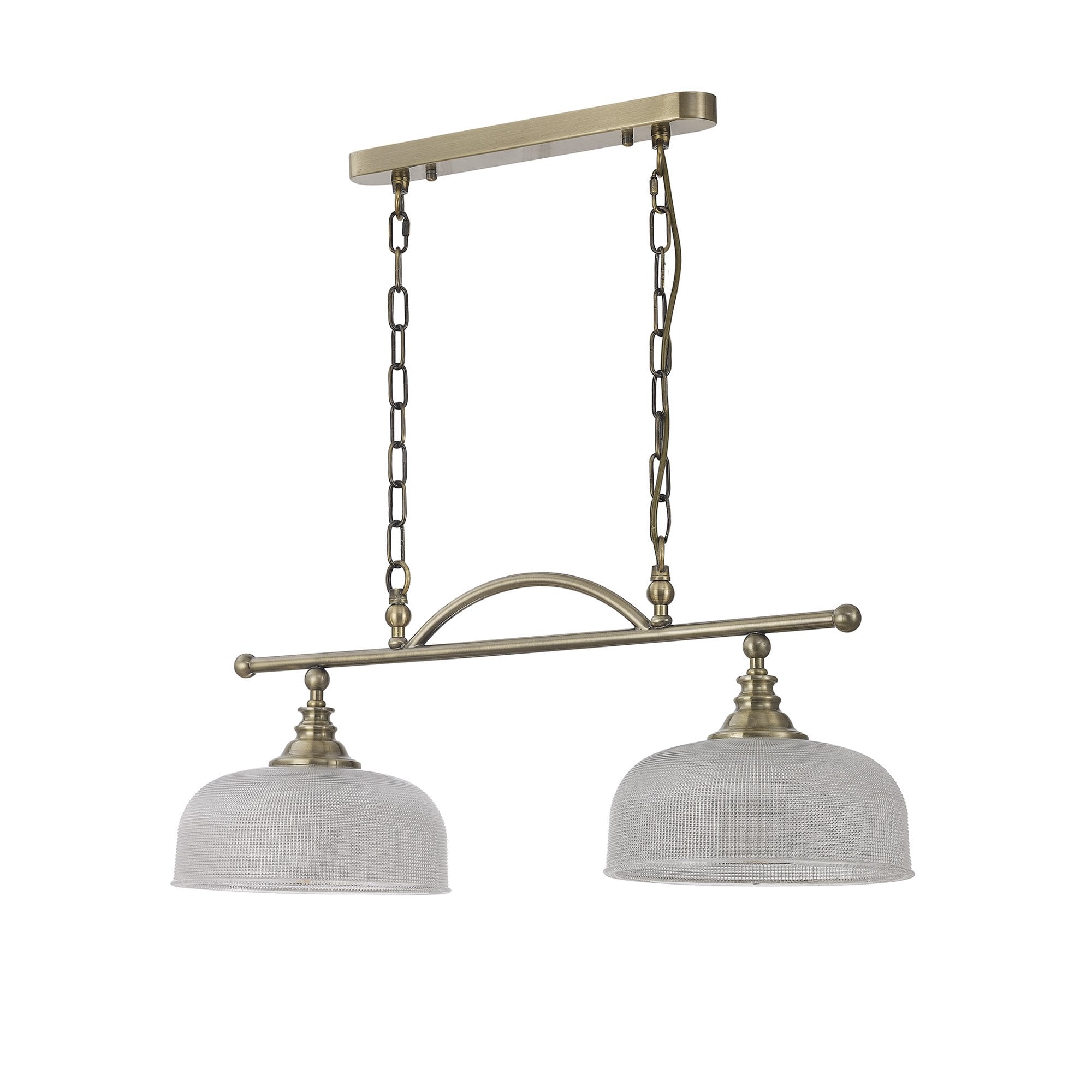 NL86159 Sakkas 2 Light Pendant/Ceiling Light Antique Brass