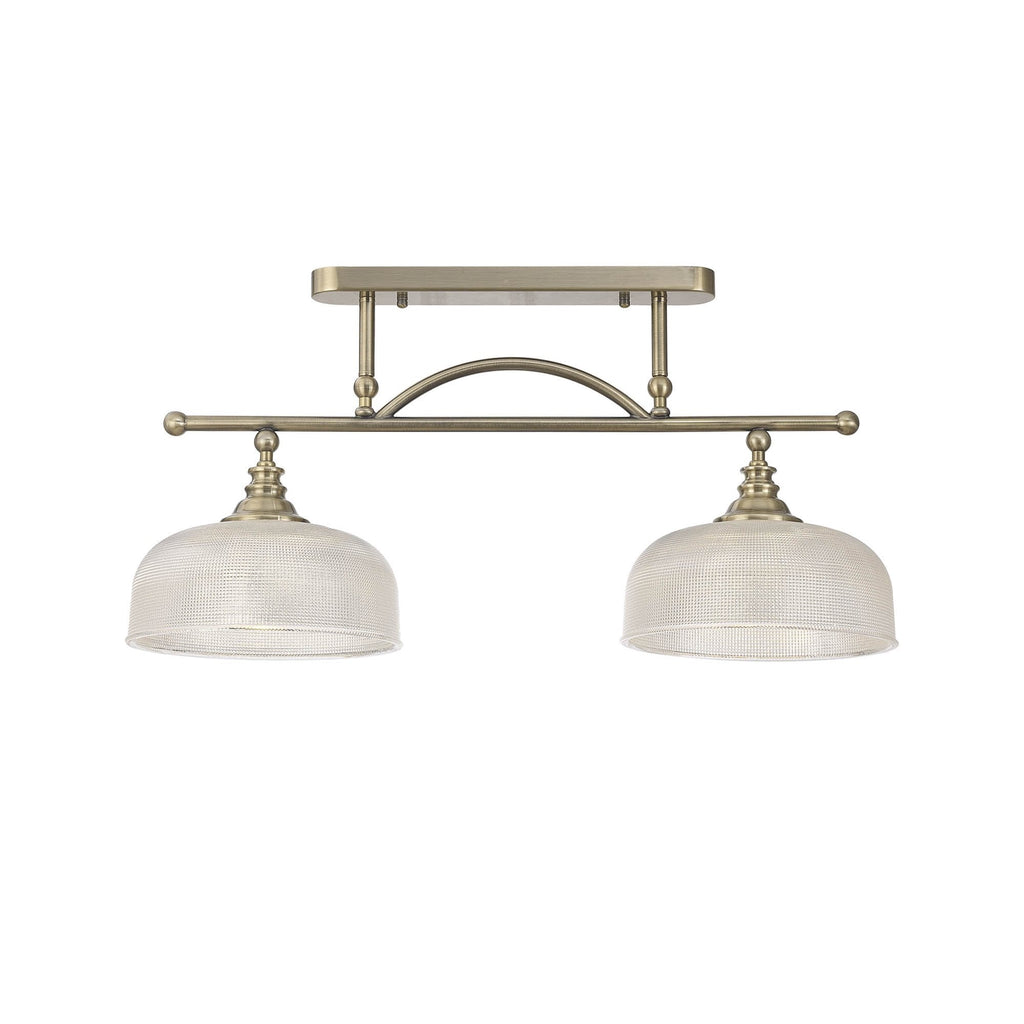 NL86159 Sakkas 2 Light Pendant/Ceiling Light Antique Brass