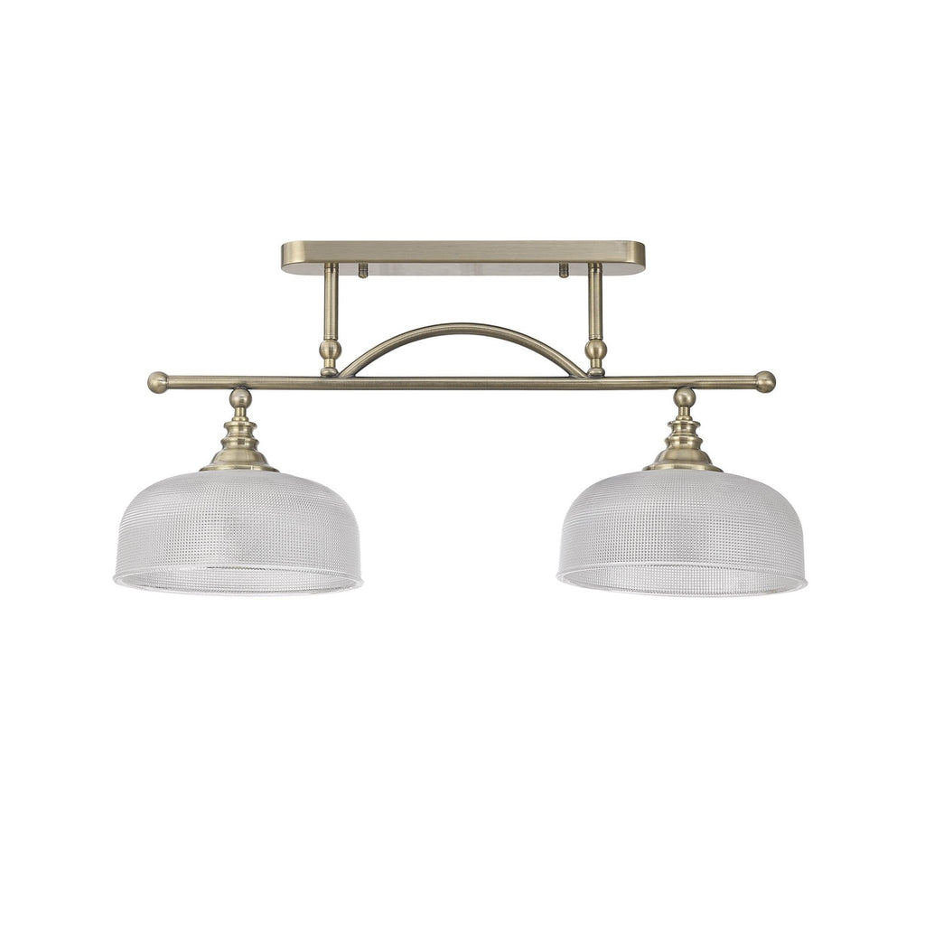 NL86159 Sakkas 2 Light Pendant/Ceiling Light Antique Brass