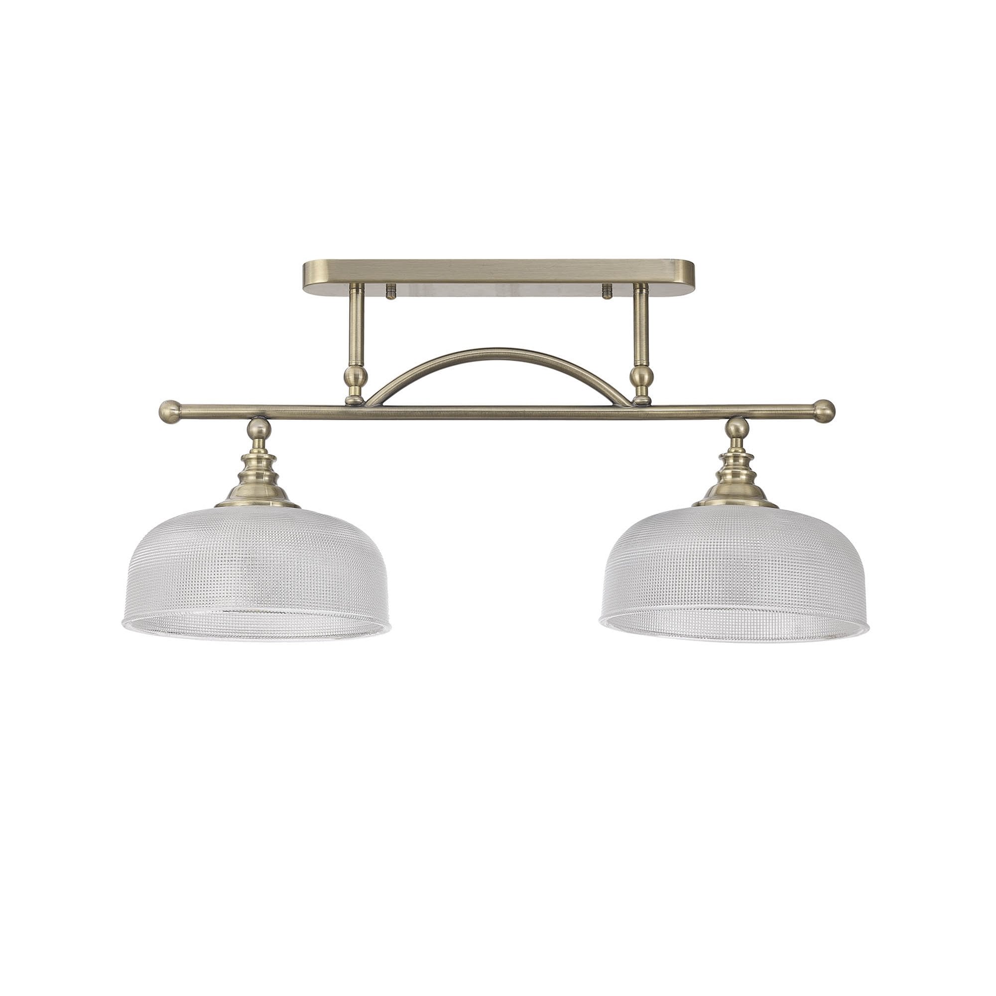 NL86159 Sakkas 2 Light Pendant/Ceiling Light Antique Brass