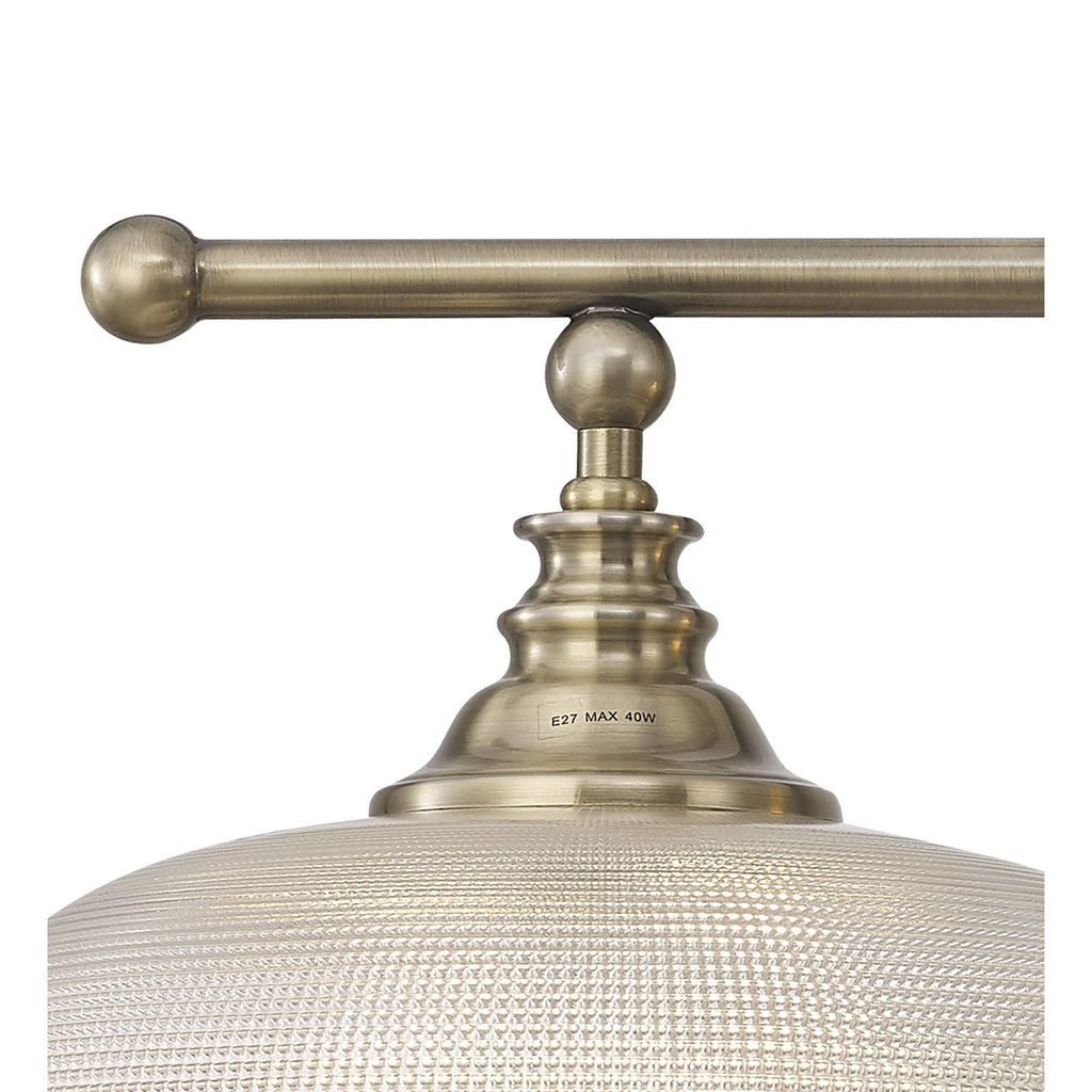 NL86159 Sakkas 2 Light Pendant/Ceiling Light Antique Brass