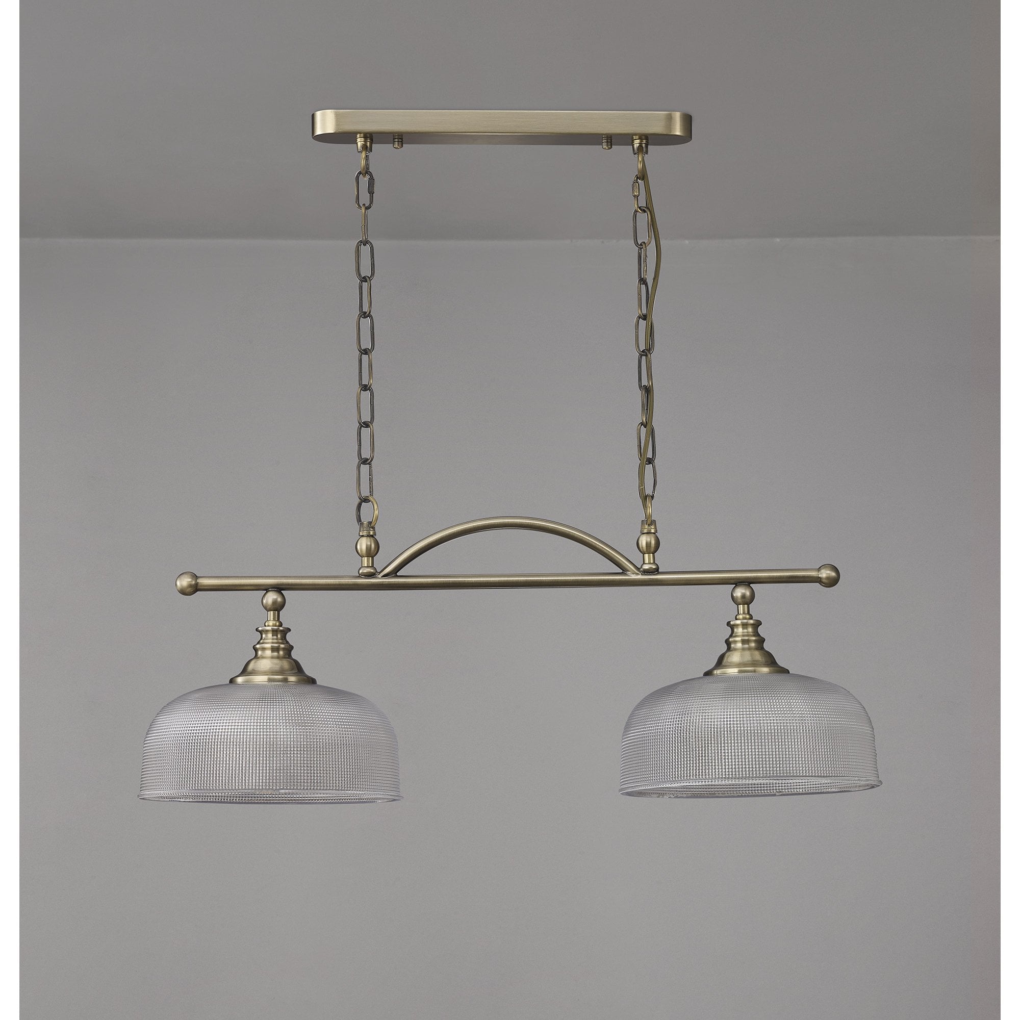 NL86159 Sakkas 2 Light Pendant/Ceiling Light Antique Brass