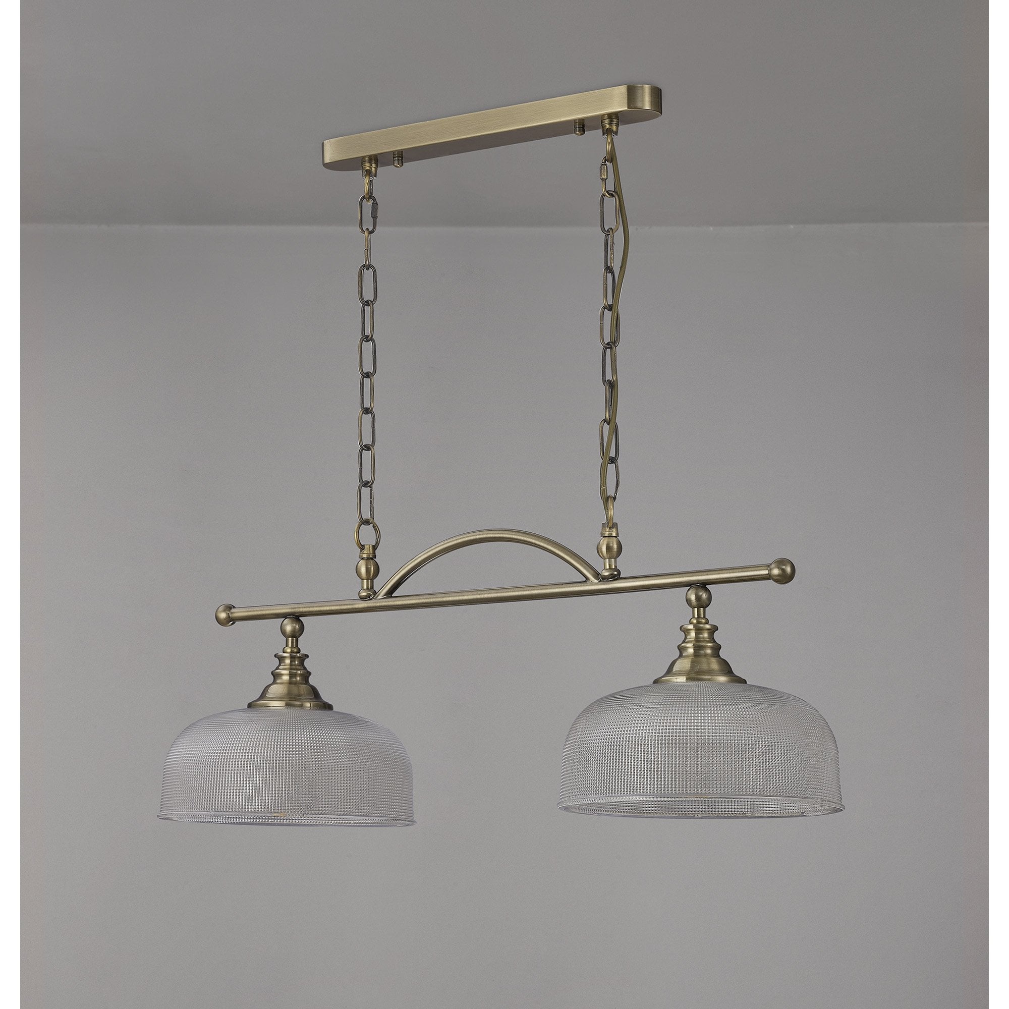 NL86159 Sakkas 2 Light Pendant/Ceiling Light Antique Brass