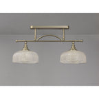 NL86159 Sakkas 2 Light Pendant/Ceiling Light Antique Brass