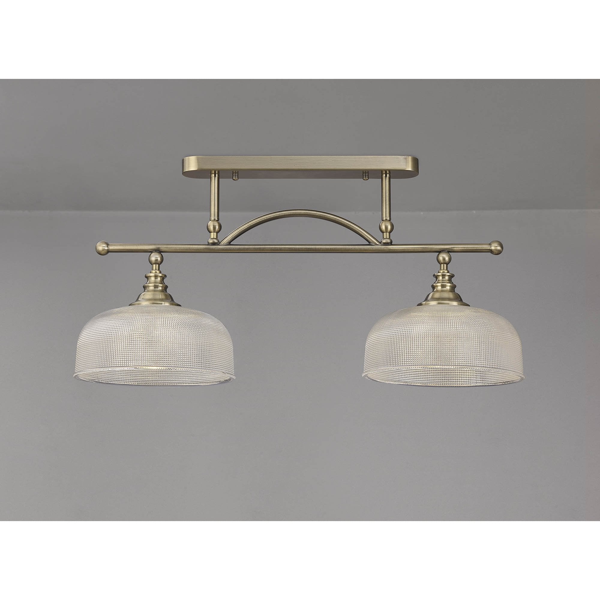 NL86159 Sakkas 2 Light Pendant/Ceiling Light Antique Brass