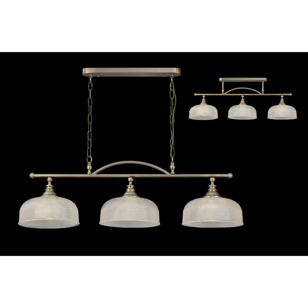 NL86169 Sakkas 3 Light Pendant/Ceiling Light Antique Brass