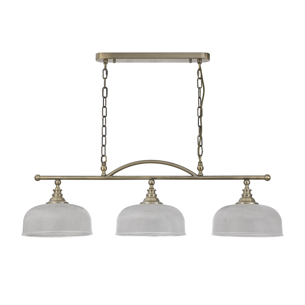 NL86169 Sakkas 3 Light Pendant/Ceiling Light Antique Brass
