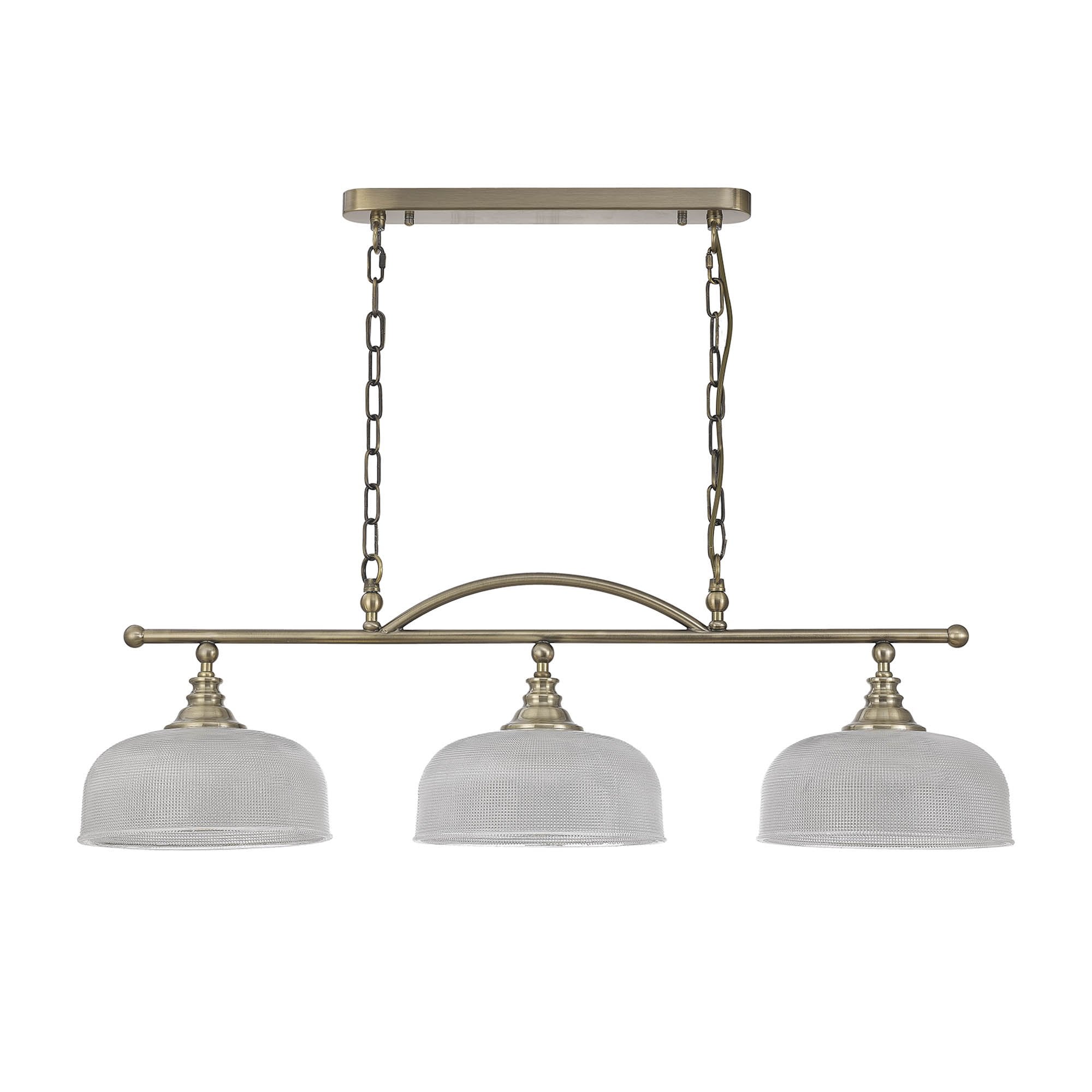 NL86169 Sakkas 3 Light Pendant/Ceiling Light Antique Brass