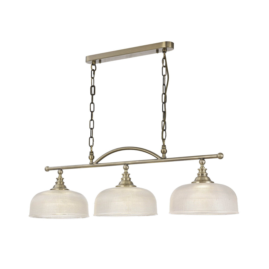 NL86169 Sakkas 3 Light Pendant/Ceiling Light Antique Brass